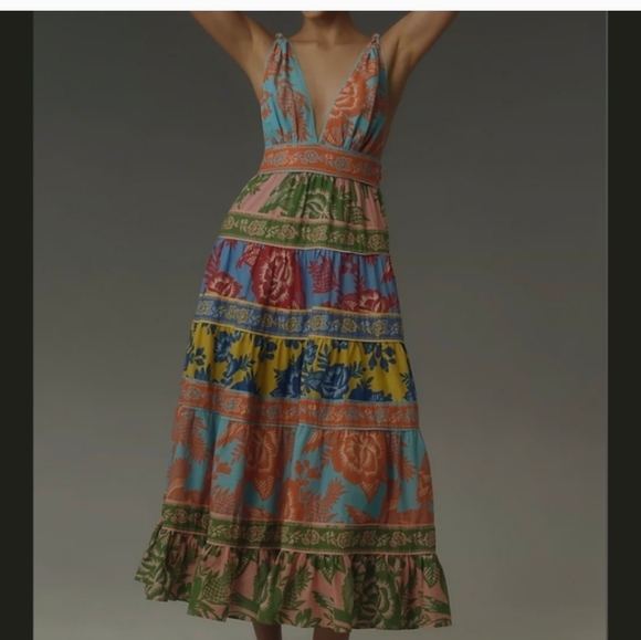 Farm Rio Mix Mididress - Picture 6 of 6